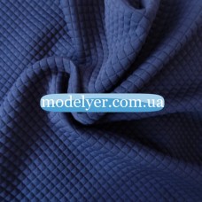 Ткань Дайвинг стеганый (синий)